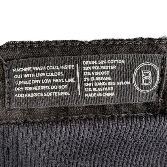 BLANQI Black Distressed Skinny Fit High Waisted Ripped Knees Jeans Maternity 0 - Picture 4 of 7